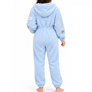 Combinaison en polaire pour femme, tenue confortable en une seule pièce pour l'hiver - Product Image 3