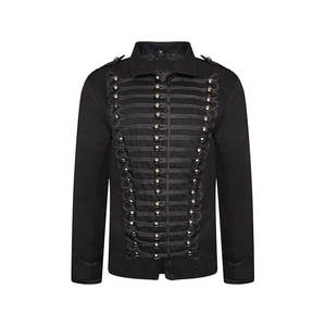 Chaqueta de Húsar Medieval Napoleónico Francés Personalizada para Hombre, Chaqueta de Húsar Ligera con Bordado a Mano y Botones Dorados - Product Image 1