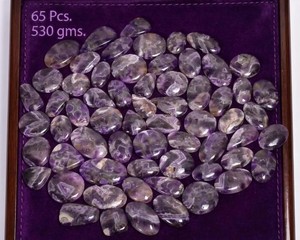 Lot de cabochons en améthyste naturelle, pierres précieuses lisses et polies, formes variées, pierres de quartz violettes pour la fabrication de bijoux - Product Image 2