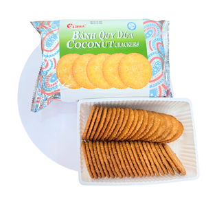 Biscuits ronds fins à la noix de coco OEM ODM 180g, approvisionnement direct d'usine - Product Image 3