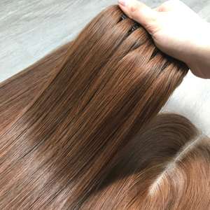 SDD Hot Color 100% Extensions de cheveux humains vietnamiens crus alignés sur les cuticules LINU Hair Wholesale - Product Image 2