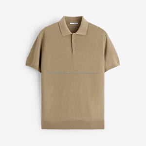 Camiseta de Manga Corta para Hombre, de Alta Calidad, Tejido de Punto Texturizado, Algodón/Poliéster, Secado Rápido, 220g, Logotipo Personalizado, Venta Directa de Fábrica - Product Image 5