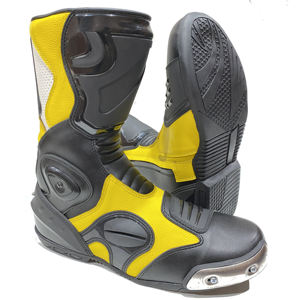 Botas de Motociclismo de Diseño Personalizado para Adultos, de Cuero Genuino, Altura hasta la Rodilla, Fabricadas Directamente, con Suela de Goma PU, para Invierno - Product Image 2