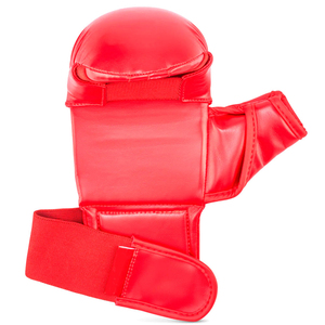 ถุงมือ MMA คุณภาพสูงขายดี ระบายอากาศได้ดี ครึ่งนิ้ว สำหรับฝึกซ้อม ปรับแต่งได้ หนัง PU และ PVC 8 ออนซ์ สำหรับยิม - Product Image 3