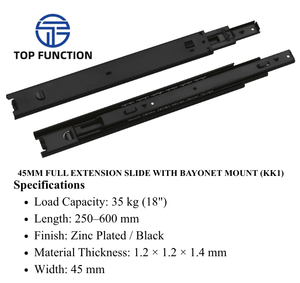 รางเลื่อนแบบยืดได้เต็มที่ 45 มม. พร้อมขั้วต่อแบบ BAYONET (KK1) - Product Image 2