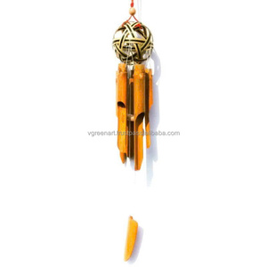 Handmade Bamboo <b>Wind</b> <b>Chime</b> Natural Decorative Hanging Ornament Vgreenart Hanoi for Home Wedding Holiday Gift - Product Image 1
