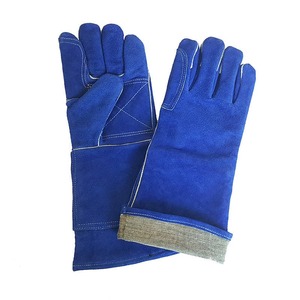 Leather Shell Cotton Liner Welding <b>Gloves</b> Molten Metal Splash Protection <b>Type</b> B Full Thumb Design for TIG Welding Customizable - Product Image 5