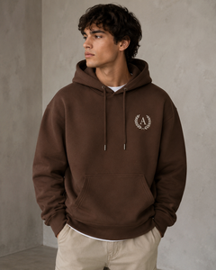 <b>Men's</b> Winter Hoodies-Custom Printed Polyester/Cotton 470g Thickened Fabric Breathable Solid-color Trendy Styling And Designs - Product Image 4