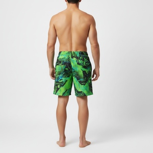 Shorts en maille personnalisés avec logo, impression par sublimation, tendance, en polyester, pour le basketball, décontractés, élastiques, pour hommes - Product Image 3