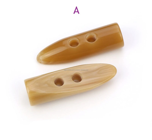 High Quality Costom Color Design Natural <b>Wooden</b> Sewing Horn Toggle <b>Button</b> for Coats From Falak World Export - Product Image 1