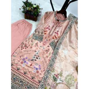 Women's Beautiful <b>Top</b>-Bottom and Fancy Dupatta Set for Parties - Product Image 6