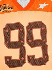 เสื้อยืดแฟชั่นผู้ชายสไตล์ Y2K แขนครึ่งตัว ลายเสื้ออเมริกันฟุตบอล ผ้าตาข่ายระบายอากาศ คอวี ลายเส้นกราฟิกหมายเลข - Product Image 3