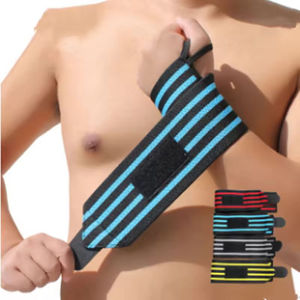อุปกรณ์เสริมสำหรับการฝึกซ้อม ที่รัดข้อมือสำหรับนักกีฬา ผ้าระบายอากาศได้ดี สวมใส่สบาย ที่รัดข้อมือสำหรับออกกำลังกาย - Product Image 2