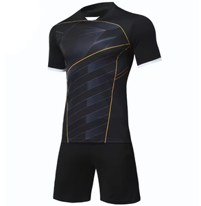 ผลิตชุดเสื้อฟุตบอล กางเกงขาสั้น คุณภาพสูง แบบสั่งทำพิเศษ ชุดยูนิฟอร์มฟุตบอลแบบซับลิเมชั่น โพลีเอสเตอร์ 100% แห้งเร็ว - Product Image 5