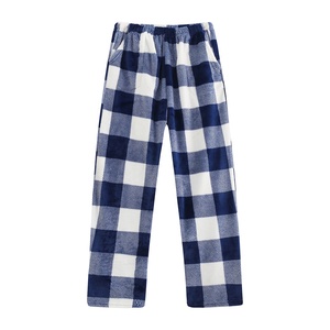 Mens Fashion Casual Flannel <b>Thermal</b> <b>Pajama</b> Pants Soft Plaid Spring Winter Sleep Bottoms Factory Supply - Product Image 1