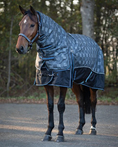 Couvertures pour chevaux imperméables personnalisées de haute qualité pour l'hiver, avec un tissu en nylon résistant et une doublure en polyester confortable - Product Image 3