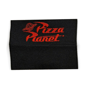Etiquetas de estilo personalizables, plegables al centro, de tela tejida, cortadas con láser, de forma rectangular, con costuras, lavables, para marcar prendas y bolsas. - Product Image 1