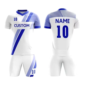 Ensemble complet de maillot de football rétro personnalisé pour adulte, respirant, imprimé sur le devant, vente en gros, kit d'uniforme de football, maillot de gardien de but - Product Image 5