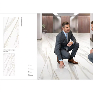 Dalle en céramique porcelaine effet bois, 900x1800mm, finition brillante, épaisseur 9mm |   Carrelage mural et de sol antidérapant aspect marbre de qualité supérieure - Product Image 6
