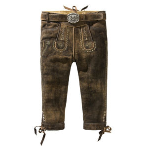 กางเกงหนังบาวาเรียนคุณภาพพรีเมียม ทนทานสูง ระบายอากาศได้ดี ผลิตจากหนังแท้ 100% สำหรับผู้ชาย พร้อมตัวเลือกปรับแต่งได้ เหมาะสำหรับกิจกรรมกลางแจ้ง - Product Image 1