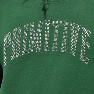 Green Hooded Sweatshirt Men Oversized Casual <b>Glitter</b> Print Front Logo Pocket Design Autumn Wear - Product Image 2