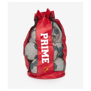Prime Bags Large Capacity Mesh Sports <b>Ball</b> Bag Drawstring Black Red Travel Backpack Basketball Football Volleyball Soccer - Product Image 4