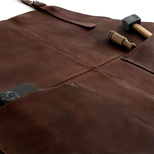 Vintage Style <b>Leather</b> Apron Premium Craft Wholesale Market Custom Logo Unique Look Professional Workshop Use 2026 - Product Image 6