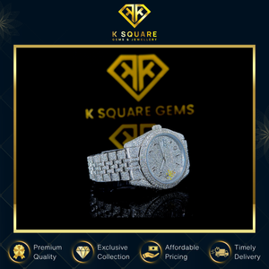 Exclusivo Reloj de Lujo en Oferta, Resistente al Agua, 3 Metros, Diseño Único VVS, Unisex, Acero Inoxidable, Correa de Cuero, Cuarzo, Automático, con Diamantes - Product Image 2