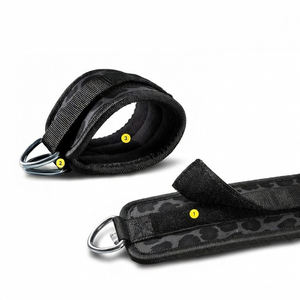 Correas de Tobillo Acolchadas Personalizadas para Gimnasio, de Alta Calidad, Color Negro, para Máquinas de Cable - Product Image 4