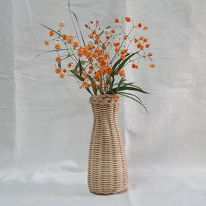 แจกันหวายที่สวยงามสำหรับถือดอกไม้และแจกันดอกไม้สีเขียวตกแต่งบ้าน - Product Image 5