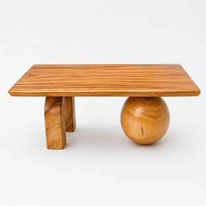 Modern Rustic Suar Wood Coffee <b>Table</b> Premium <b>Live</b> <b>Edge</b> Top Unique Sphere Arch Leg Design Natural Finish Living Room Hot Sale - Product Image 2