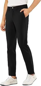 Men's Olive Green Quick Dry Elastic Waist Jogger <b>Pants</b> With Side Pockets Casual Lightweight <b>Summer</b> Fit - Product Image 6