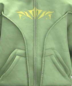 Sudadera con capucha doble extragrande personalizada, de algodón 100% grueso, estilo urbano, para hombre, de alta calidad, premium, OEM. - Product Image 4