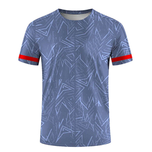 Nueva Camiseta Deportiva Premium Transpirable Ecológica de Alta Tecnología con Impresión Digital de Secado Rápido 100% Algodón Satinado Personalizado para Hombre - Product Image 6