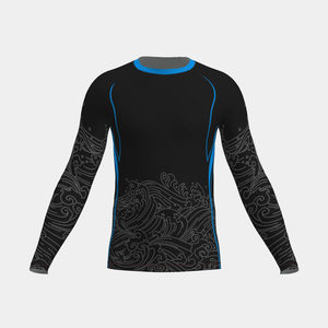 <b>Surf</b> Rash Guard for Men Long Sleeve UV Protection Quick Dry Swim Shirt USA Europe Trending Water Sports Wear - Product Image 4