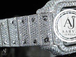 Montre mécanique de luxe avec cadran carré, incrustation de cristaux, bracelet analogique en acier inoxydable de 18 mm, décoration en strass, cadeau - Product Image 5