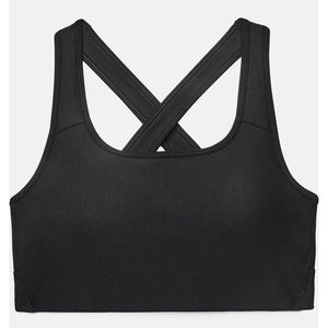 Women's Black Racerback Sports Bra High Support <b>Cross</b> Back Design for Yoga Workout - Product Image 5