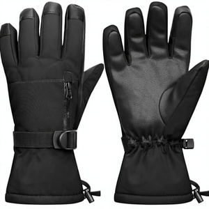 Full Finger Ski & Snowboarding <b>Gloves</b> <b>Waterproof</b> Windproof Winter Fleece <b>Thermal</b> Outdoor Sports Unisex Drawingstring Closure - Product Image 1