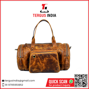 Elegante Bolsa de Viaje de Cuero Premium, Bolsa de Fin de Semana Espaciosa para Viajes de Negocios, Gimnasio y Uso Diario - Product Image 2