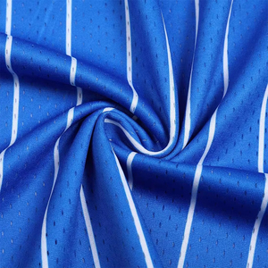 <b>Blue</b> Striped Sleeveless Basketball Jersey Moisture Wicking Breathable Quick Dry <b>Mesh</b> Tank <b>Top</b> Unisex Adult Apparel - Product Image 6
