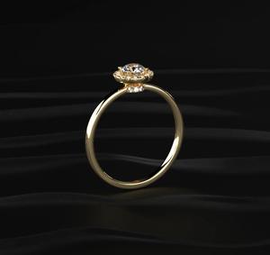 แหวนเงินแท้ 925 ประดับเพชร CZ ระยิบระยับ สำหรับงานแต่งงานและงานหมั้น ผู้หญิง เครื่องประดับชั้นดี แหวนเพชรทรงกลมคลาสสิก 1 กะรัต - Product Image 6