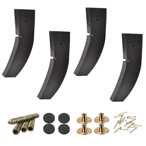 Industrial Style Metal Furniture <b>Leg</b> Black Curved <b>Sofa</b> Cabinet Support Foot Replacement Heavy Duty OEM Factory Supply - Product Image 4