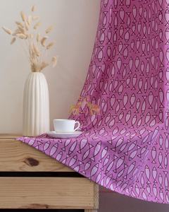 Nouvel ensemble de rideaux en coton imprimé poisson, fabriqué à la main, pour la maison et l'hôtel - Product Image 3