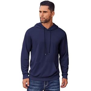 Sudadera con capucha atlética para hombre, jersey de manga larga informal, venta al por mayor, sudaderas con capucha de ajuste regular de algodón pesado con logotipo personalizado de lana - Product Image 1