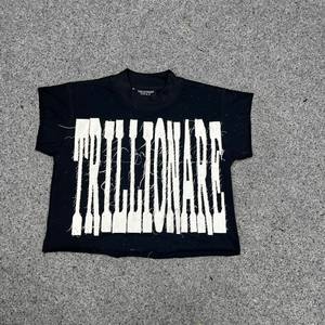 Camiseta Corta Negra para Hombre, Estilo Moderno, Cuello Redondo, Manga Corta, Estilo Urbano, Corte Regular, Transpirable, Secado Rápido, Algodón Jersey Ecológico - Product Image 1