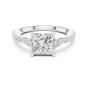 SATVIK RATNA Bague de Fiançailles, de Mariage et d'Anniversaire de Luxe avec Diamant de Laboratoire Taille Princesse 1,5 Carat Couleur E Certifié IGI - Product Image 2