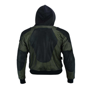Motorbike Aramid Lined Hoodie Removable CE Approved Armor Shoulders Elbows <b>Back</b> Protection Hoodies With Cheap Price - Product Image 5