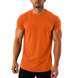 Camiseta de Manga Corta para Hombre, Personalizada, Ajustada, de Poliéster/Algodón, Tejido de Punto, Transpirable, de Secado Rápido, Ecológica, de Alta Calidad, Venta al Por Mayor - Product Image 1
