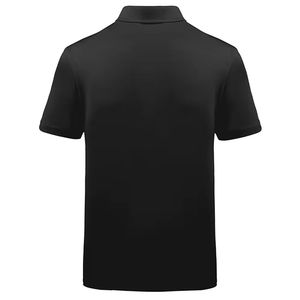 Polo para Hombre en Degradado Negro y Rojo, Manga Corta, Casual, Deportivo, Transpirable, Ligero, de Poliéster, para Golf y Tenis - Product Image 2