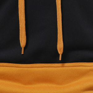 เสื้อฮู้ดผู้ชายผ้าฝ้ายฟลีซ 100% แบบสวมหัว สีพื้น ด้านหน้าแบบลำลอง ถักทอเป็นมิตรกับสิ่งแวดล้อม สีแดง สีดำ แขนยาว มีกระเป๋า เหมาะสำหรับฤดูหนาว - Product Image 6